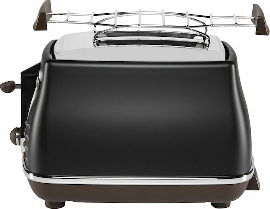 De'Longhi Icona Vintage Тостер Двуместна 900W Черен