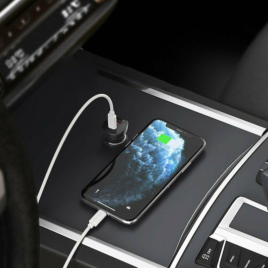 Choetech Choetech Auto-Ladegerät 40W Schnellladen mit 2xType-C Anschlüssen Schwarz