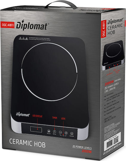 Diplomat DGC A1811 Countertop Burner Keramik Single Inox