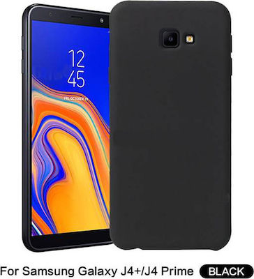 Forcell Back Cover Σιλικόνης Μαύρο (Galaxy J4+)