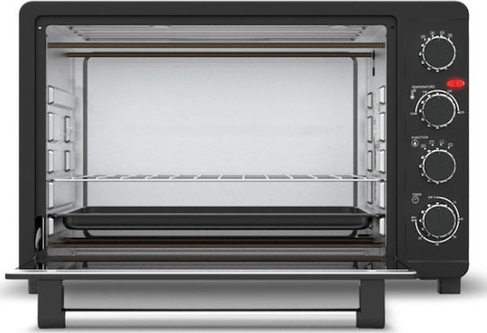 Turbotronic Ηλεκτρικό Φουρνάκι 45lt Χωρίς Εστίες Μαύρο Μαύρο
