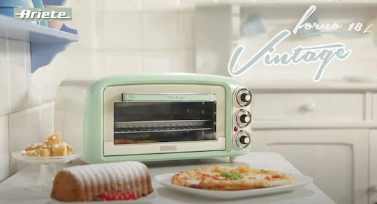 Ariete Vintage Mini Електрическа печка 18лт Без горелки Зелен