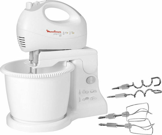 Moulinex Mixer cu Vas din Plastic 2.5lt Alb 450W