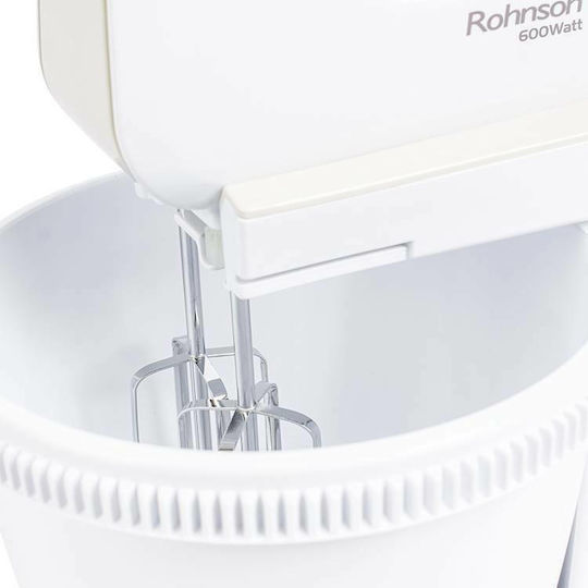 Rohnson Миксер Ръчен 600W Бял