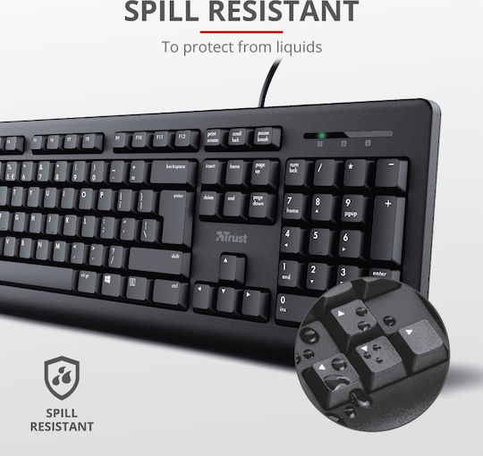 Trust TK-150 Doar tastatura Engleză US