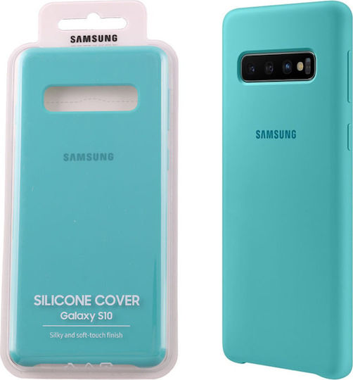 Samsung Задна корица Силикон Устойчив на удар Зелен (Галакси С10)
