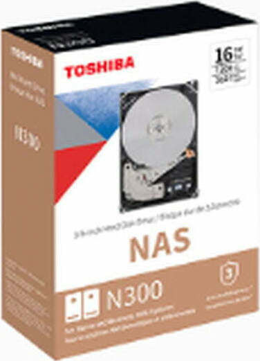 Toshiba N300 Bulk 8TB HDD Hard Drive 3.5" SATA III 7200rpm with 256MB Cache for NAS HDWG480UZSVA