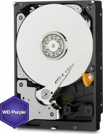 Western Digital Purple Surveillance 1TB HDD Σκληρός Δίσκος 3.5" SATA III 5400rpm με 64MB Cache για Καταγραφικό WD10PURX