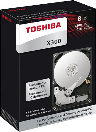 Toshiba X300 Performance 12TB HDD Hard Drive 3.5" SATA III 7200rpm with 256MB Cache for Desktop / NAS / Server HDWR21CUZSVA