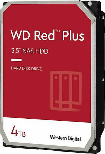 Western Digital Red Plus 4TB HDD Hard Drive 3.5" SATA III 5400rpm with 128MB Cache for NAS WD40EFZX