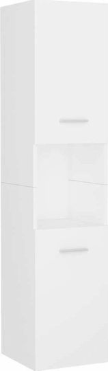 vidaXL Countertop without Sink L41xW38.5xH46cm with Mirror and 2 Columns White