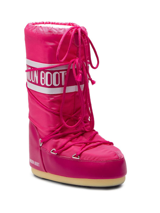 Icon Nylon Παιδικές Μπότες Χιονιού Φούξια