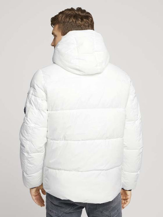 Tom Tailor Men's Winter Puffer Jacket White