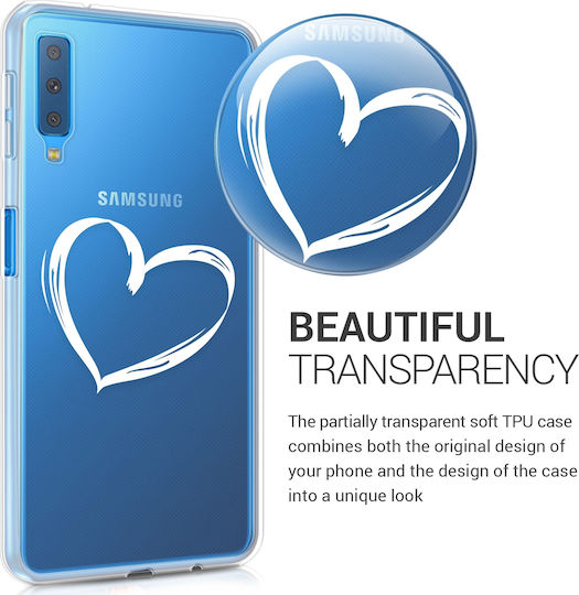 KWmobile Umschlag Rückseite Silikon Transparent (Galaxy A7 2018)
