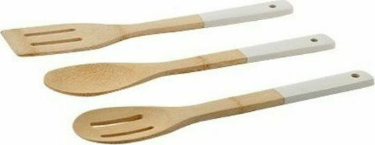 Bergner Σετ Bamboo Kochutensilien 3Stück Weiß