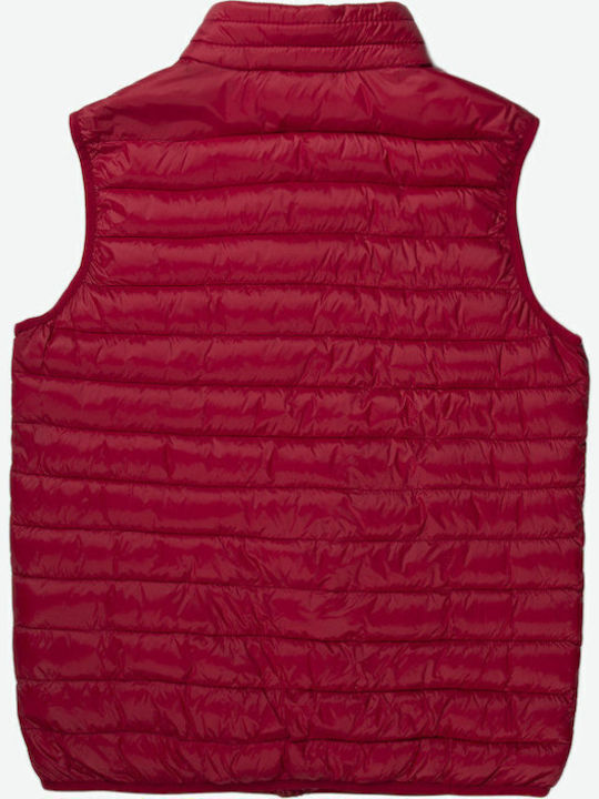 Sleeveless Winter Jacket Puffer Red