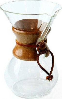 Chemex Six Cup Classic Pour Over Set Glass Transparent 130x130x220mm