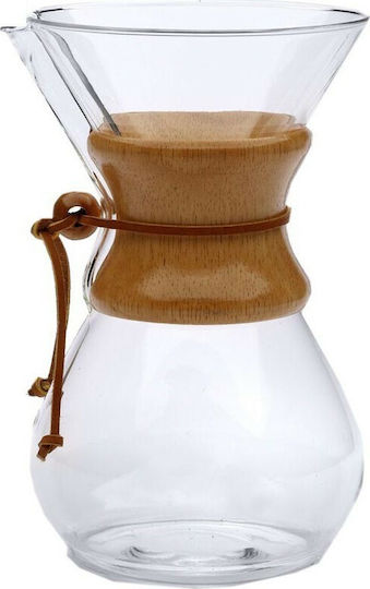 Chemex Six Cup Classic Pour Over Set Glass Transparent 130x130x220mm