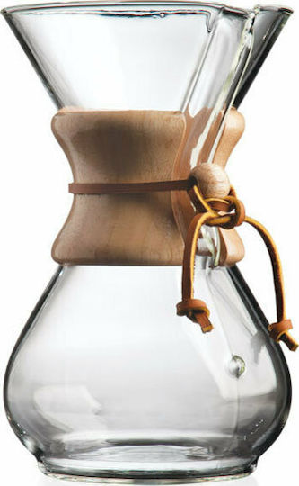 Chemex Eight Cup Classic Pour Over Set Glass Transparent