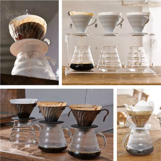 Hario V60 360 Ulcior Sticlă Transparentă 130x107x99mm