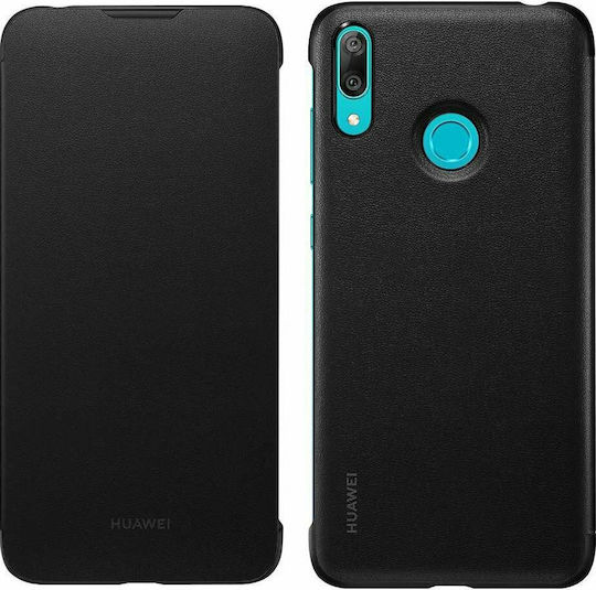 Huawei Book Δερματίνης Μαύρο (Huawei Y7 2019 / Y7 Prime 2019)