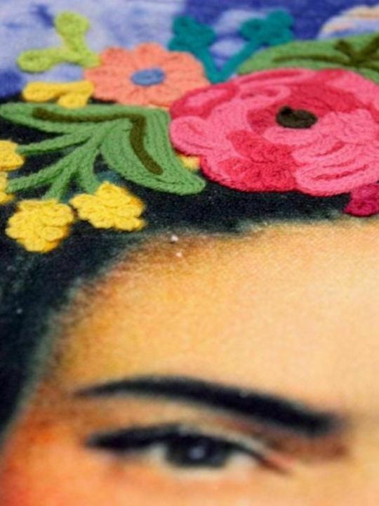 Synchronia Frida KAHLO Чанта за Пазаруване в Син цвят