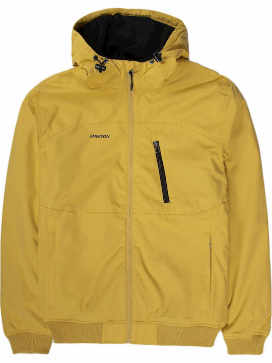 Geci Barbati Bomber Waterproof și cu protecție împotriva vântului Galben