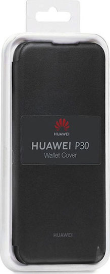 Huawei Книга Изкуствена кожа Черен (Huawei P30)