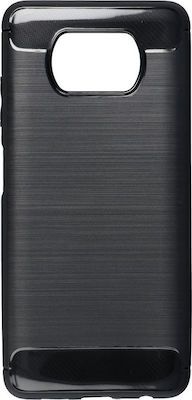 Tech-Protect Carbon Back Cover Σιλικόνης Μαύρο (Poco X3 NFC / X3 Pro)