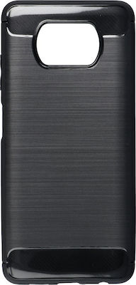 Tech-Protect Carbon Umschlag Rückseite Silikon Schwarz (Poco X3 NFC / X3 Pro)