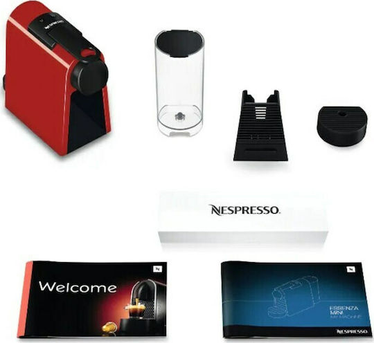 De'Longhi Essenza Mini Pod Coffee Machine Nespresso Pressure 19bar Red