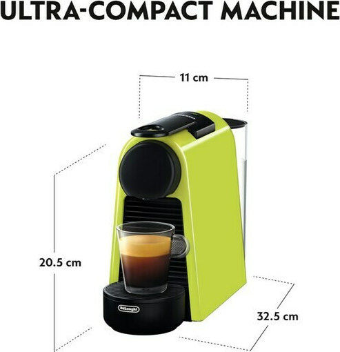 De'Longhi Essenza Mini Кафемашина за капсули Nespresso Налягане 19бар Lime