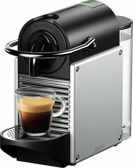 De'Longhi Pixie EN124 Pod Coffee Machine Nespresso Pressure 19bar Silver
