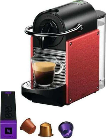 De'Longhi Pixie Pod Coffee Machine Nespresso Pressure 19bar Red