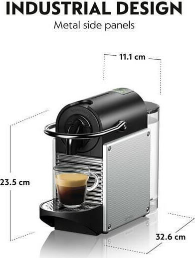 De'Longhi Pixie Pod Coffee Machine Nespresso Pressure 19bar Red