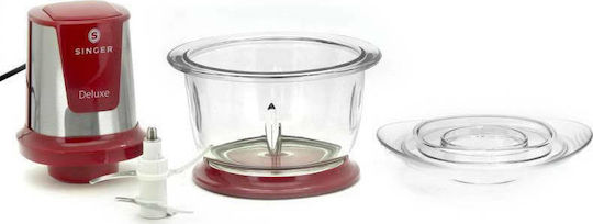 Singer Deluxe Multi Chopper 500W with 1L Bowl Red