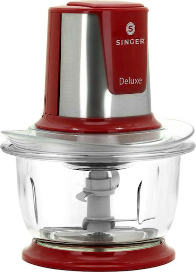 Singer Deluxe Multi Chopper 500W with 1L Bowl Red