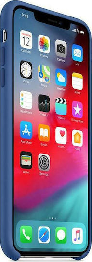 Apple Back Cover Silicone Blue (iPhone XS Max)
