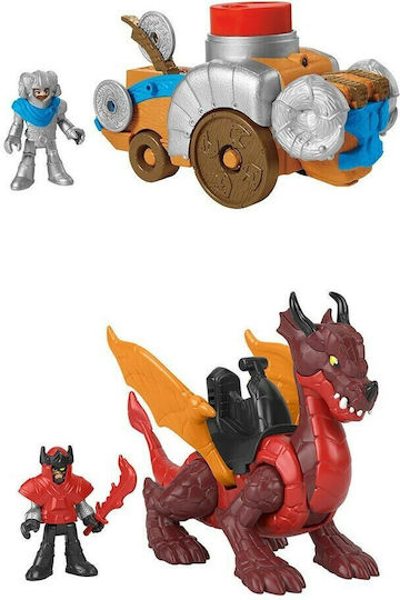 Action Figure Imaginext Knights with Accessories and Vehicle for 3+ Years (Various Designs) 1pc