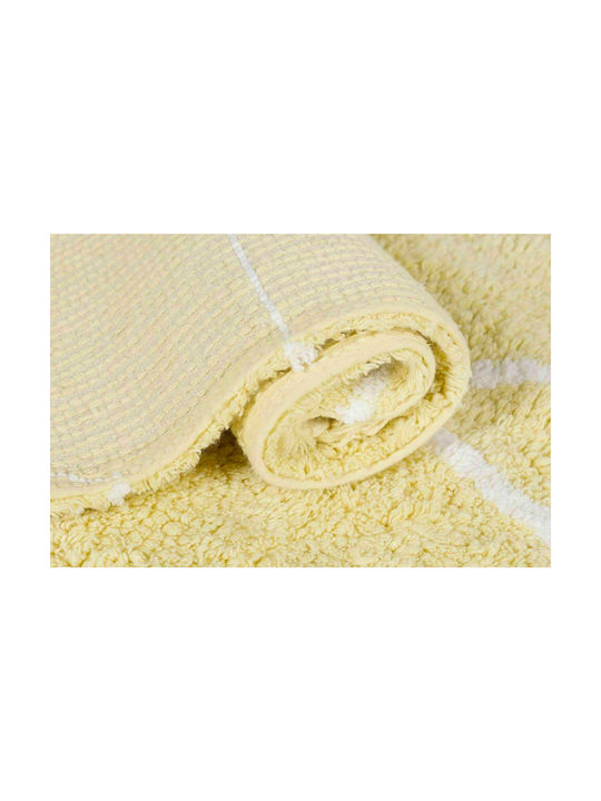Lorena Canals Hippy Handmade Kids Rug Cotton Yellow 120x160cm