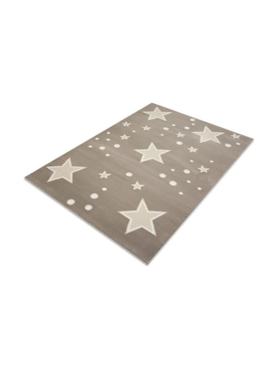 Tzikas Carpets 19422-095 Детско килимче Звезди Кафяв 160x230см Дебелина 11мм