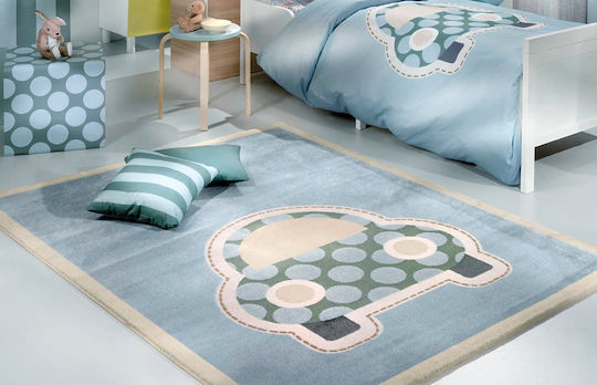 Saint Clair Beatle Kinder Teppich Hellblau 115x175cm