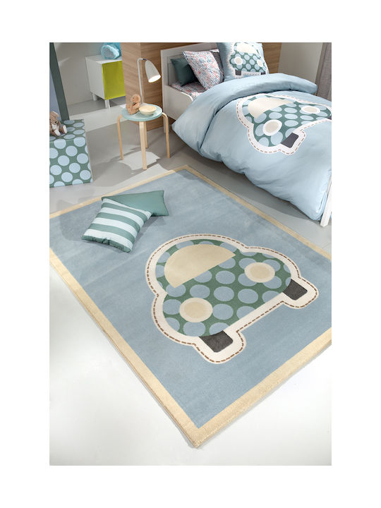 Saint Clair Beatle Παιδικό Χαλί Γαλάζιο 115x175cm