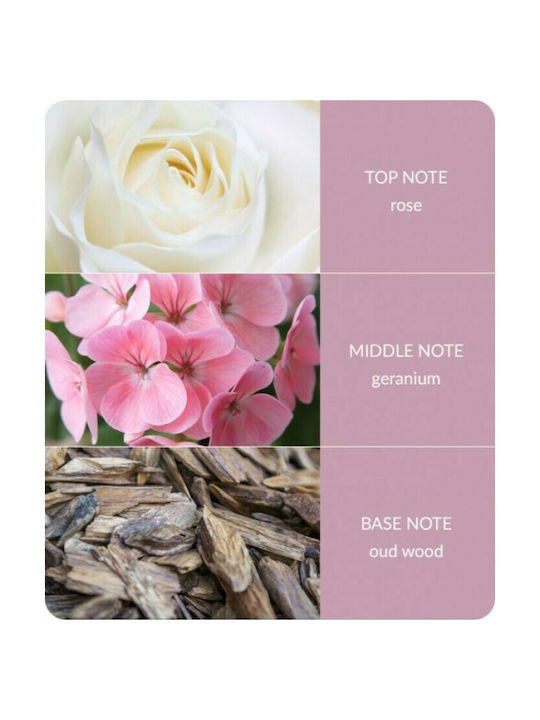 Heart & Home Aromatisches Soja-Kerze Bamboo im Gefäß mit Oud-Holz - Geranie Duft 210gr