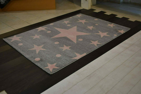 Alexander Carpets Breeze Stars Kinder Teppich Sterne Gray 160x230cm Dicke 10mm