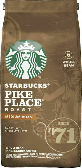 Starbucks Καφές Espresso Arabica Pike Place Medium Roast σε Κόκκους 200gr