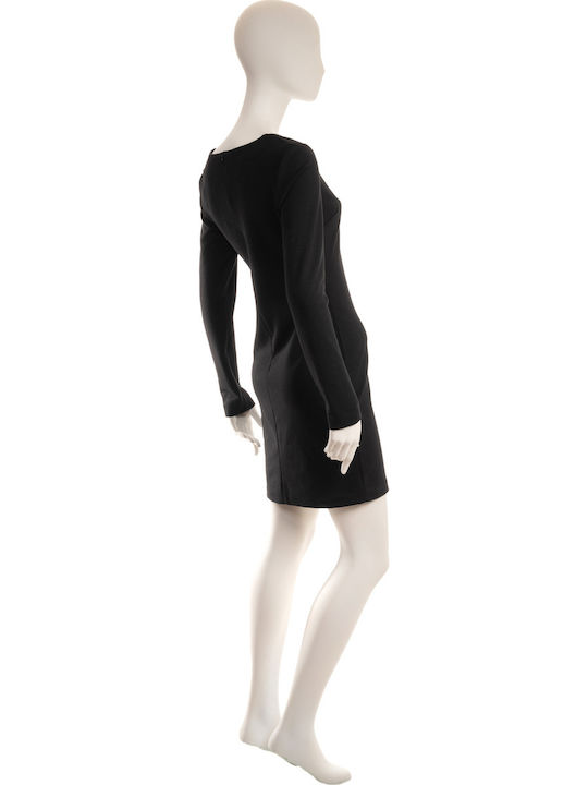 Toi&Moi Mini All Day Φόρεμα Μακρυμάνικο Μαύρο