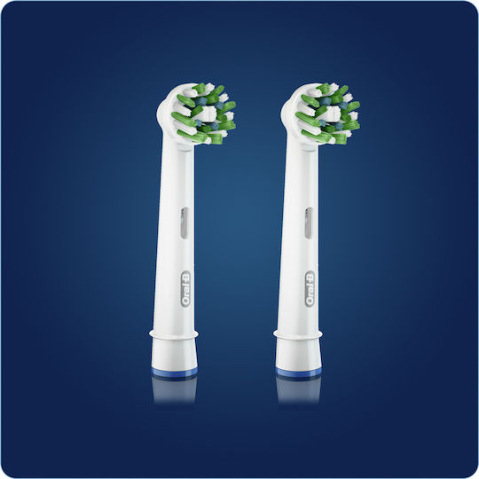 Oral-B CrossAction CleanMaximizer Electric Toothbrush Replacement Heads Improved Black Edition Black 80347920 2pcs