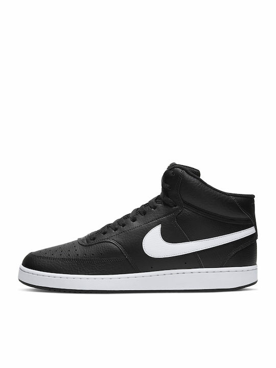 Court Vision Mid Μποτάκια Black / White
