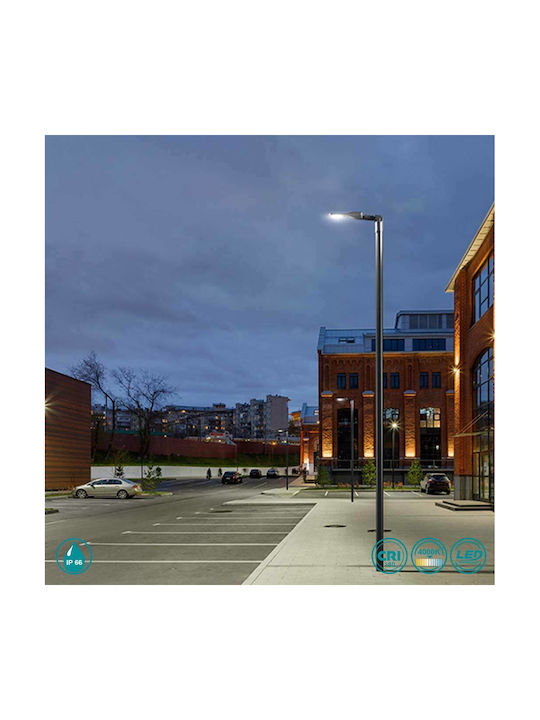 Gea Luce Ushas Outdoor Floor Lamp LED Road 60W with Natural White Light IP66 Gray